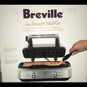 Breville THE SMART WAFFLE Stainless BWM602BSS New